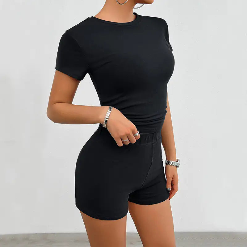 Viral TikTok Slim Sports Suit Summer Two Piece