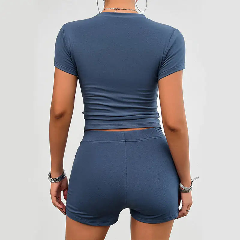 Viral TikTok Slim Sports Suit Summer Two Piece