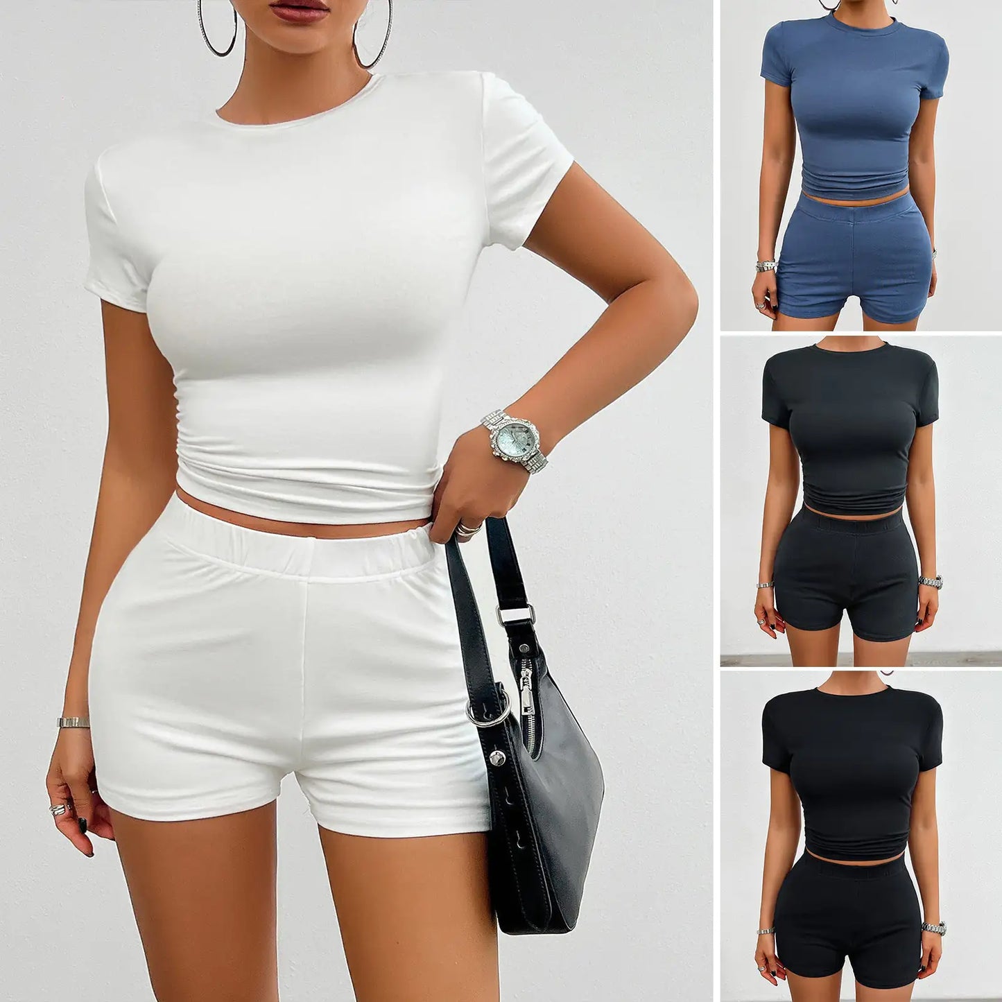 Viral TikTok Slim Sports Suit Summer Two Piece